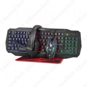 Xtrike Me CM-406 Gaming Keyboard, Mouse, Mousepad & Headset Combo
